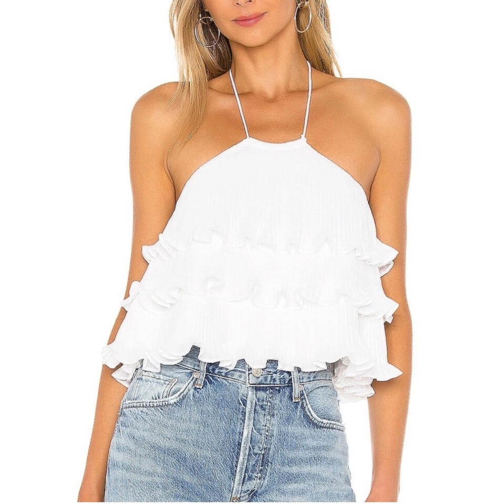 Lover + Friends Freesia Top in White XS